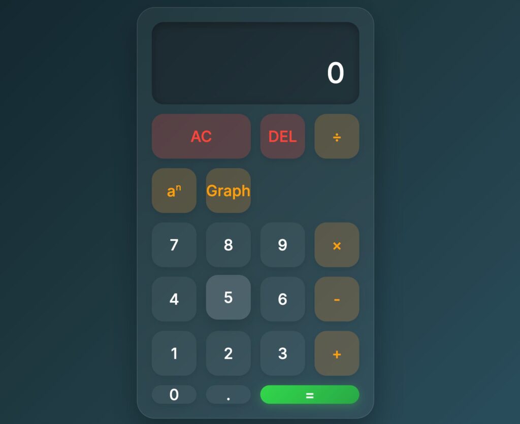 あたらしい電卓アプリスクショ