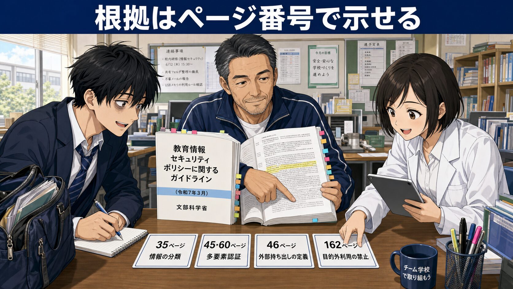 ガイドラインの60ページ・45ページ・42ページ・46ページ・162ページが重要性分類Ⅱのクラウド利用を条件付きで認める根拠であることを示すイラスト図解