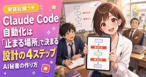 Claude Codeの自動化は「止まる場所」の設計で決まる|AI秘書の作り方